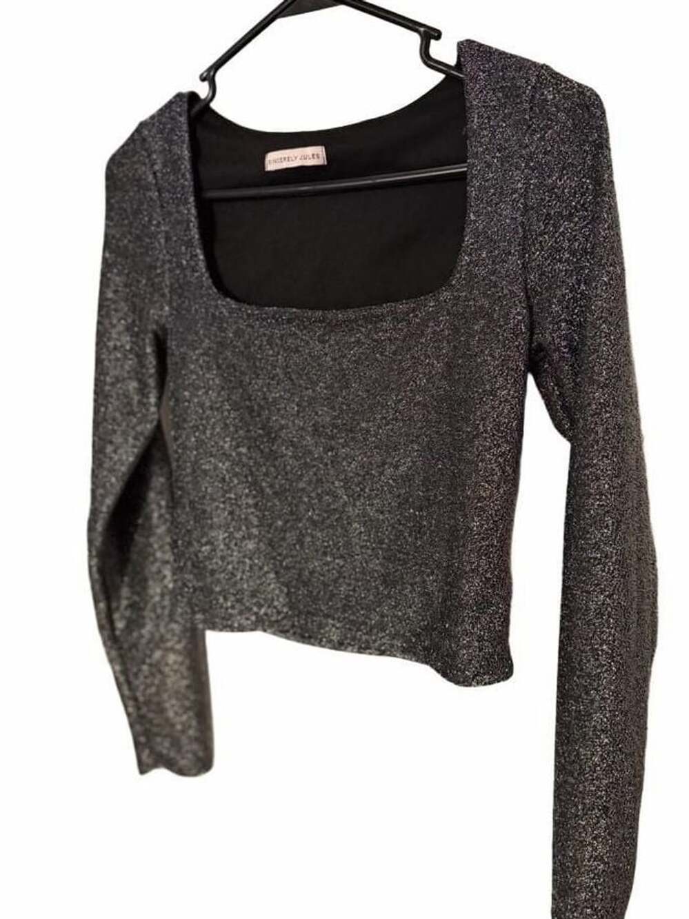 Sincerly Jules Sparkly Crop Top